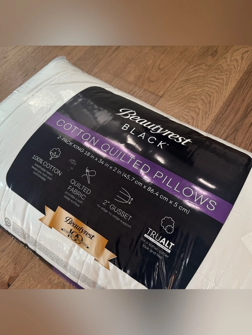 🎉LAST‎ CHANCE🎉BEAUTYREST BLACK 2pk Luxurious Down Alternative Pillows
